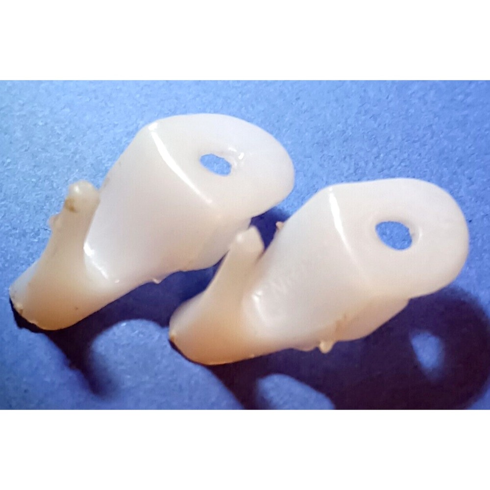 VINTAGE #1 ONE 1959 PONYTAIL BARBIE HOLES IN FEET WHITE OPEN TOE SHOES RARE!